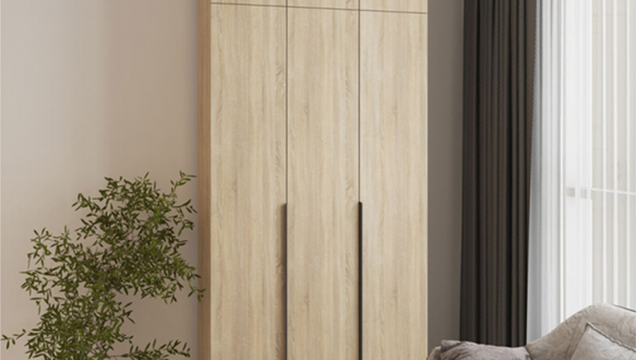 Шкаф Mebelstar Оскар трехдверный с антресолью Дуб сонома 120 см