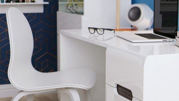 Модульна дитяча Ameliya/Амелія ВМК-Україна Білий/Білий глянець 5