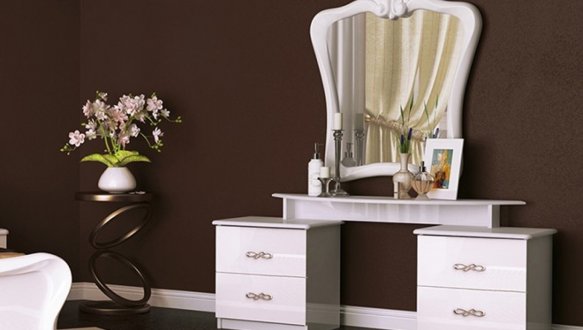 Модульна спальня Provence/Прованс Міромарк Білий глянець 5