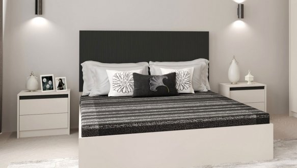 Модульная спальня Монако Кашемир / Элегантний серый софттач 4