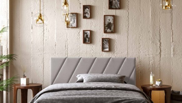 Кровать мягкая двуспальная Виорина Деко Палермо с подъемным механизмом и нишей для белья 13