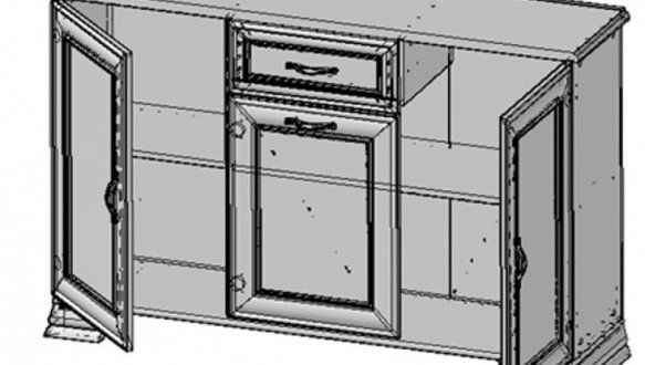 Комод 3D1S Tiffany 0