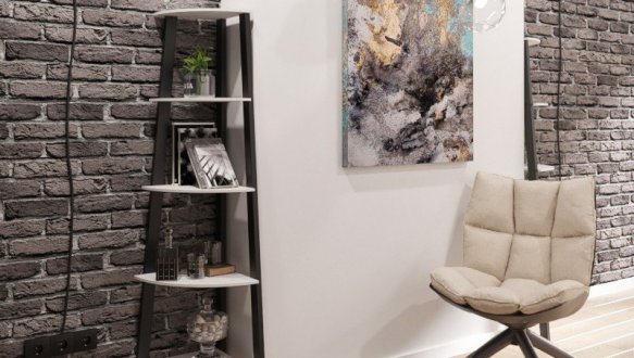 Стеллаж угловой 5 полок Призма