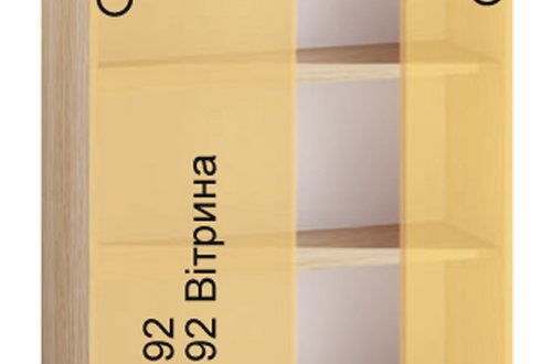 Шкаф верхний со стеклом В80.72.2СК/В80.92.2СК Софт