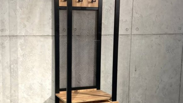 Передпокій LOFT 600 Дуб Сонома / Чорний мат MebliRoMax