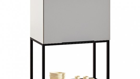 Тумба верхня В50.72.1Д метал.відкрита Gola ручка Фарбований Високий Глянець