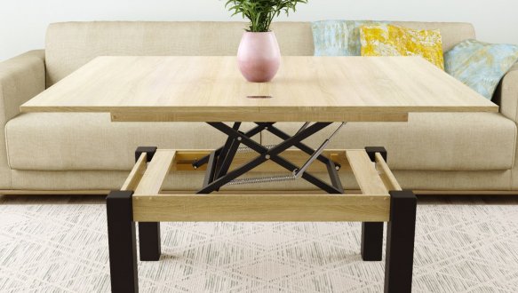 Стол-трансформер B-Fly Дуб сонома/Венге