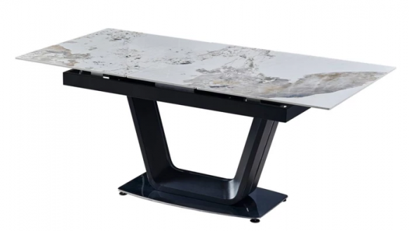 Стол Ludwig (140-180 см) White (+brown) Glossy