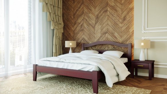 Кровать деревянная Лев Афина массив Бук 3