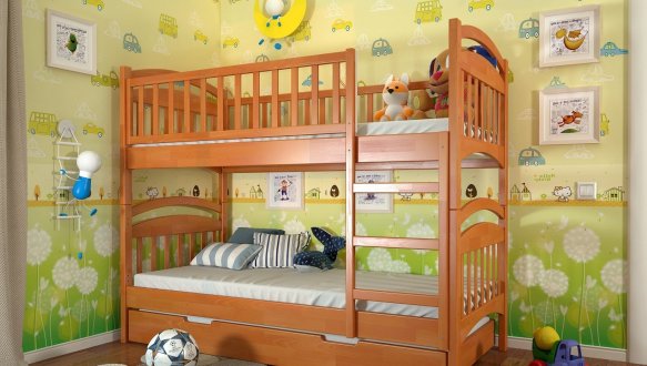 Двоярусне ліжко Смайл 2