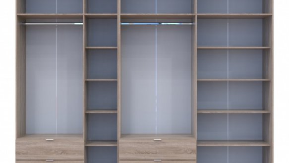 Шафа для одягу Дорос Лукас дуб сонома 7 дверна 300 см 2