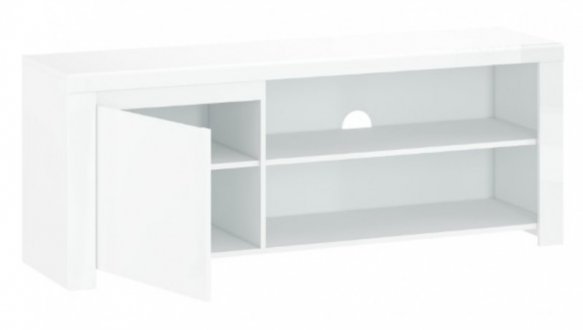 Шафка ТВ 1D/160 [B] білий глянець Lingo 0