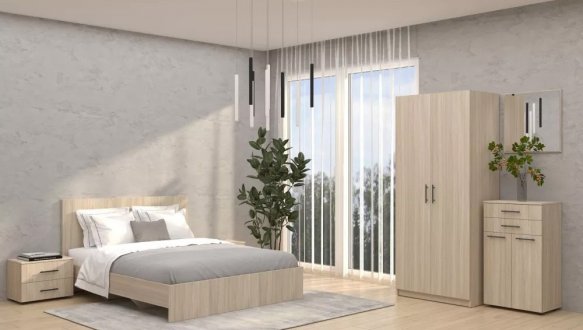 Шкаф распашной Matroluxe Luna / Луна 2 дверный 90 см 3