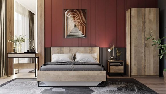 Макияжный столик дуб гранж песочный F-0009 Форте 2