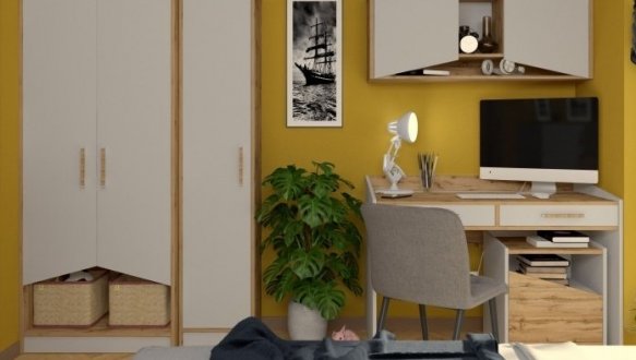 Стол Unity T Дуб Тахо/Белая Аляска 0