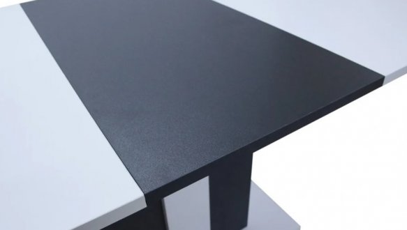 Стол обеденный Clasic Интарсио Белая Аляска/Антрацитовый Раскладной 140/180 см 5