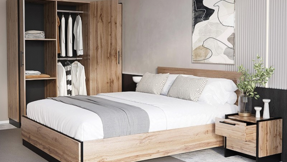 Кровать 160 дуб вотан Amino 2