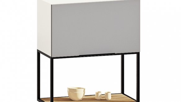 Тумба верхня В60.72.1Д метал.відкрита Лофт глянець