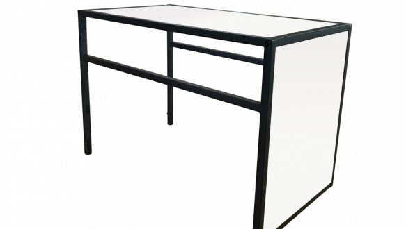 Придиванный стол-трансформер Fiji Double Белый/Черный 3