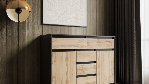 Комод Т227 Антрацит Морели 0