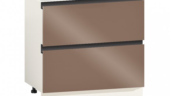 Тумба нижня Н80.85.2Я Gola ручка Фарбований Високий Глянець