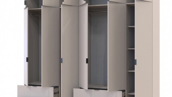 Шкаф для одежды Дорос Лукас кашемир 6 дверный 255 см 0