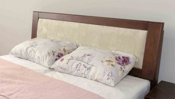 Ліжко двоспальне дерев'яне Дрімка Орфей Бук 22