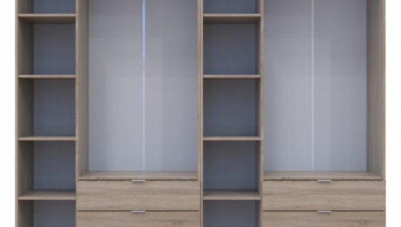 Шкаф Дорос Гелар дуб сонома 6 дверной 232,5 см 2