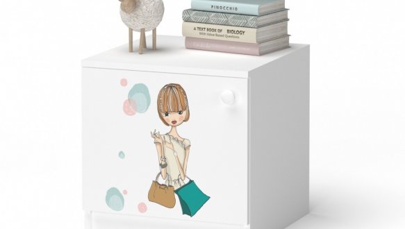 Тумба приліжкова Mebelkon Anime/Аніме Білий 2