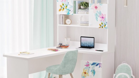 Стол угловой с надстройкой 6