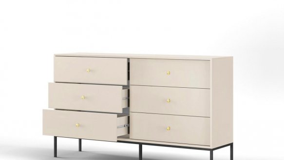 Комод Моно / Mono MKS154 Бежевий/чорні ніжки 5