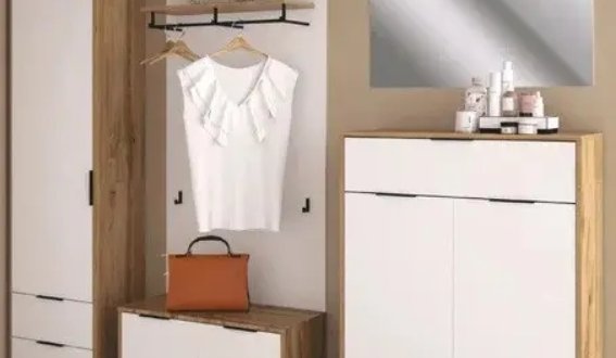 Модульний передпокій Нітро Дуб вотан / Білий