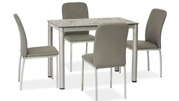 Стол Damar 80х60 Серый 0