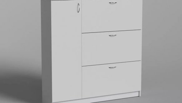 Тумба для обуви №1 Matroluxe на 3 ящика и 1 двери 2