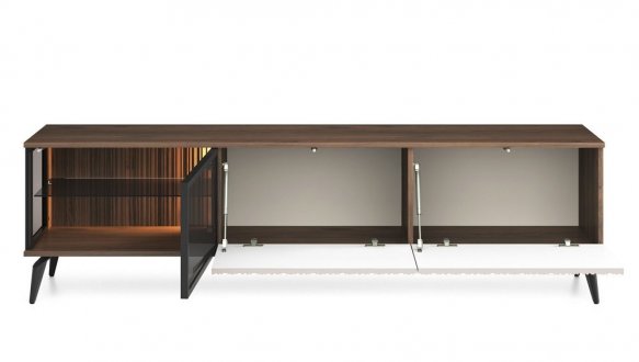 Тумба під ТВ Vici/Вічі RTV180 Горіх/Кашемір Perfect Home Ширина 180 см 1