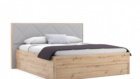 Ліжко 1.8х2.0 М'яка спинка з шухлядами без каркасу Реймонд 1