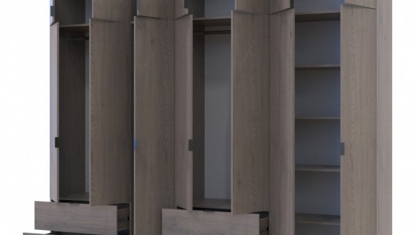 Шкаф для одежды Дорос Лукас канноло 7 дверный 280 см 0