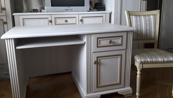 Стол письменный 130 Вайт 2