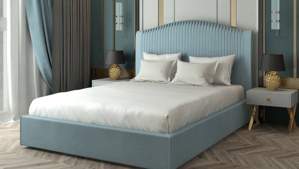 Ліжко м'яке двоспальне Лев Тосканія з підйомним механізмом та нішею для білизни 0