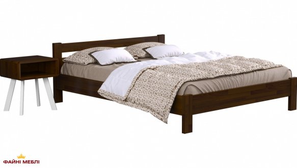 Ліжко дерев'яне Естелла Рената / Серія Тесса Щит / Масив Бук 0