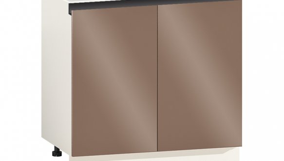 Тумба нижняя Н80.85.2Д Gola ручка Окрашенный Высокий Глянец