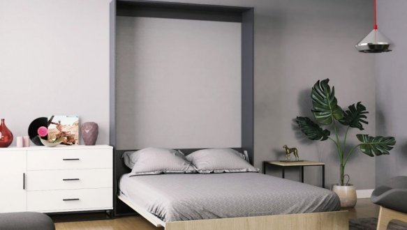 Кровать двуспальная шкаф трансформер Art in Head Mitra / Митра 160 см 1