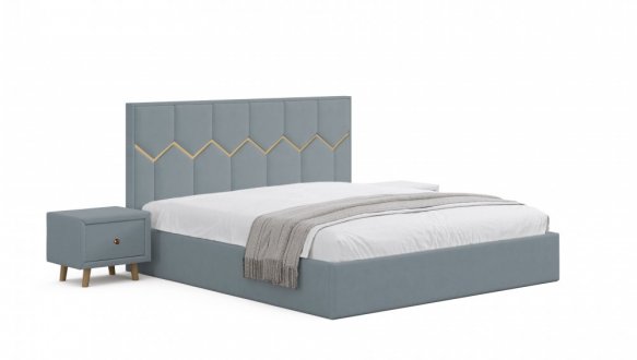 Кровать мягкая двуспальная Виорина деко Mirali / Мирали 14