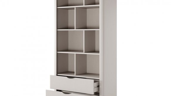 Стеллаж 2S Беж/Черные ножки Lante 3