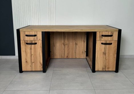 Стіл LOFT Дуб Сонома / Чорний мат MebliRoMax