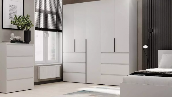 Шкаф распашной комбинированный 5-дверный Art In Head №3 Light 200 см