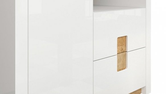 Шафа SZF2D2S BRW Poland Alameda 2 дверна білий 102 см 4