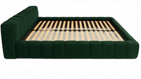 Ліжко м'яке Городок меблі Браун з підйомним механізмом та нішею для білизни 7