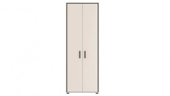 Шафа Гербор SZF2D 2 дверна Прайм Кашемір / Чорний 80 см