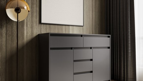 Комод Т227 Антрацит Морели